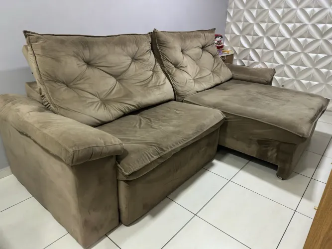 VENDO SOFÁ RETRÁTIL/RECLINÁVEL - 2,93M