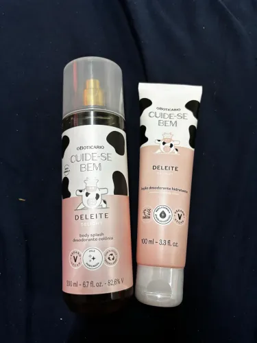 body splash e creme de mão 