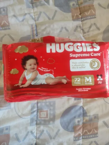 Fralda Huggies 72 unidades M