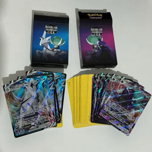 Baralho Pokémon Batalha de Liga Calyrex VMAX cavaleiro espectral & cavaleiro glacial