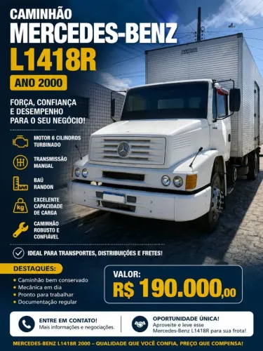 Caminhão Mercedez L1418R