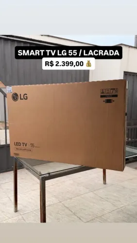 Smart tv LG 55 polegadas( LACRADA com nota fiscal)