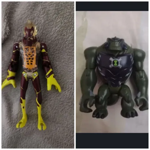 Lote Ben 10 Chama e Enormossauro Bandai