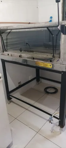 Forno a gás de pedra com rodinhas Venâncio <br><br>98 x 1,15 de largura <br>1,36 de altura