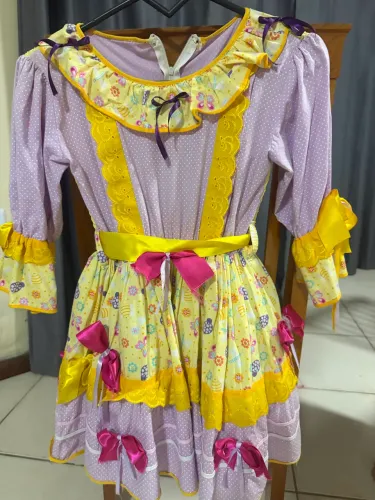Vestido de festa junina infantil 