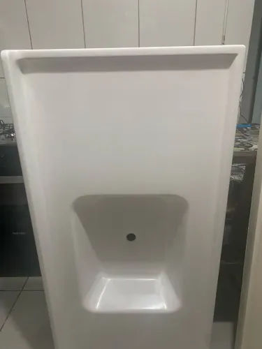 Pia marmorite branco disponível tamanho 1.20