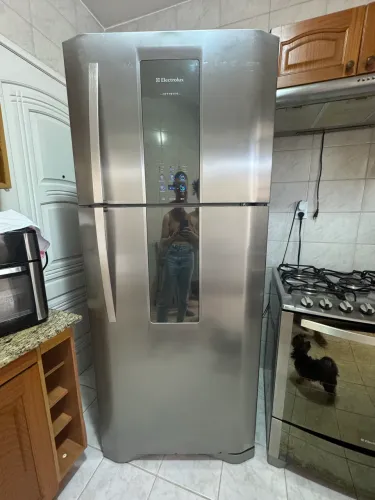 Geladeira Electrolux Inox Df80x 553l 110v Frost Free