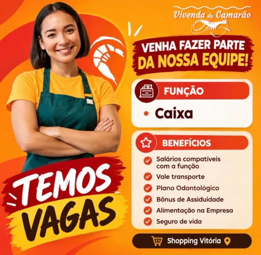 Vaga de caixa, Shopping Vitória