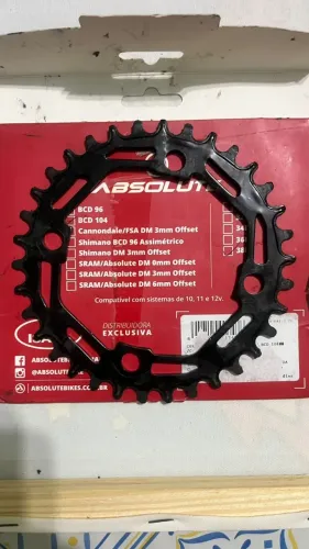 Coroa de 34 dentes - Absolute Wild - MTB/Gravel/Fixa