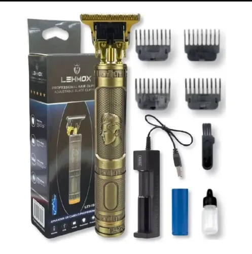 Aparador de Cabelo Profissional LehmoX LEY-1546 Recarregável USB com Acessórios