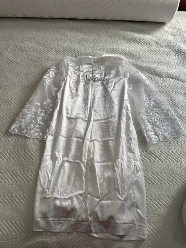 Robe noiva luxo com renda e manga longa 