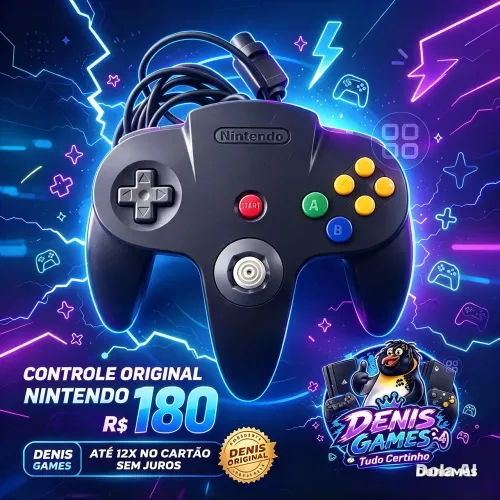 Controle original Nintendo 64