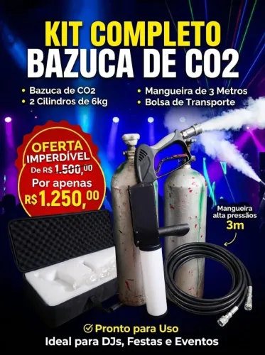 Bazuca CO2 para festa e evento