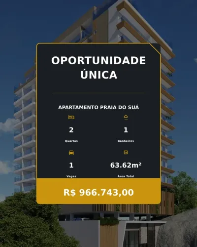 Apartamento com Vista e Lazer na Cobertura na Praia do Suá!