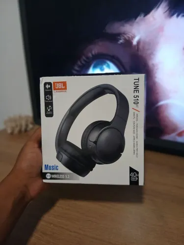 Fone JBL Tune 510BT Bluetooth 5.3 | 40h de Bateria | Grave Potente | Novo Lacrado