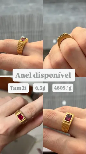 Anel em ouro 18k