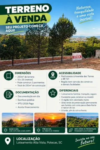 Vendo excelente terreno para construir ou investir
