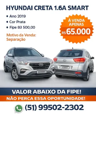 Hyundai Creta Smart 1.6 16V Flex Aut. 2019