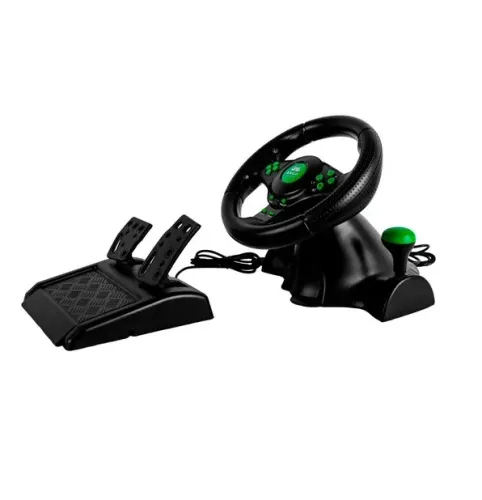 volante gamer com vibração x-box,p3, p2, pc, usb kp-5815a promoção