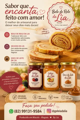 Geleia sem add de açúcares sem conservantes e vegan