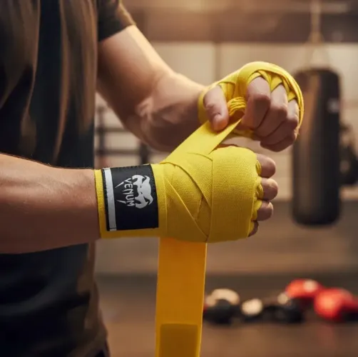 bandagem de 4 metros para suporte e proteção em treinos de boxe e artes marciais