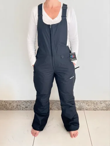 Macacão para neve feminino Arctix com isolamento, preto, tamanho P