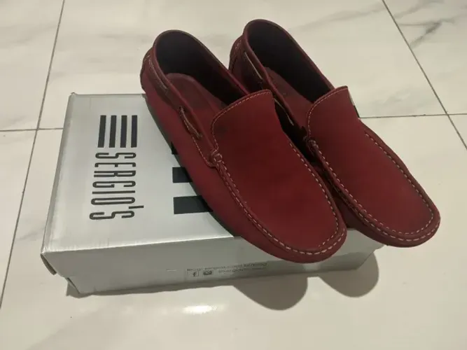 Mocassim Sergio's em Couro Nobuck - (Tam 41-42)