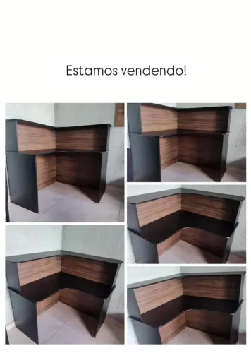 Balcão De Recepção Em L Caixa Atendimento Escritório Loja Lindo
