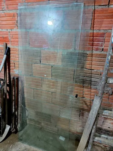 Box de Vidro 8mm para Banheiro - 2 Folhas - 1,90 x 0,85.