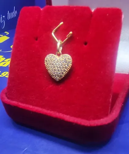 Pingente Pavê de Diamantes 10 mm Ouro 18 Kilates Peso 0.81 Gramas