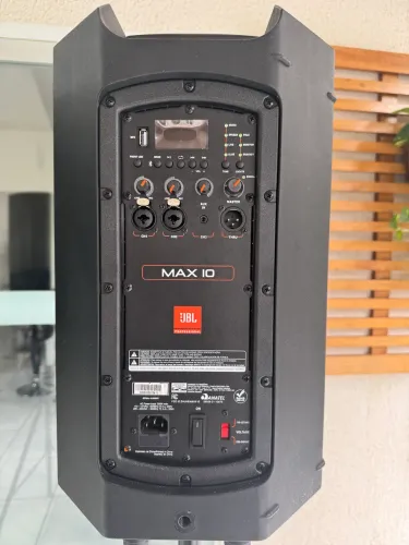 CONJUNTO JBL MAX 10 COM MICROFONE PROFISSIONAL 