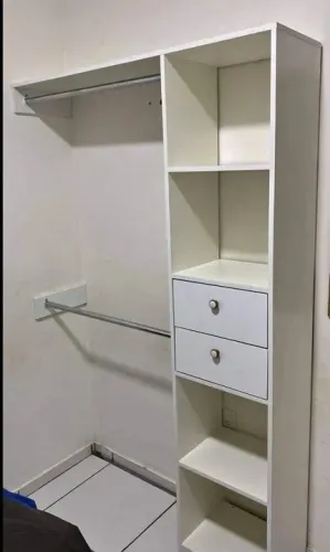 Closet 1 torre com gavetas em mdf