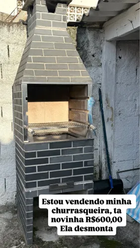 Churrasqueira alvenaria semi nova R$500,00