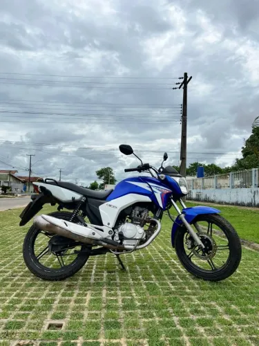 ? Honda CG 150 Titan EX 2013/2014 Azul - Revisada / Doc até 2027