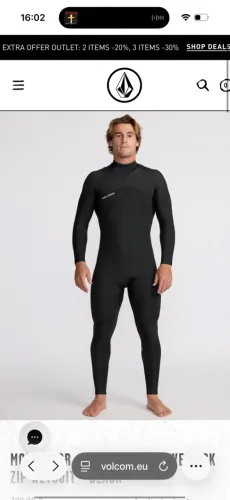 Roupa de borracha 4.3 mm volcom nova