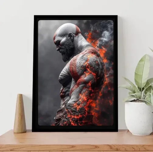 Combo 3 Quadros God of War 32x23 cm