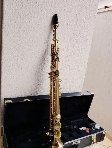 Sax soprano weril Dourado Semi Novo