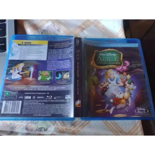Alice No País Das Maravilhas - Bluray Filme Disney Edição de 60º Aniversário Dublado
