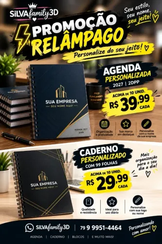 Agenda personalizada comercial SILVAfamily3D