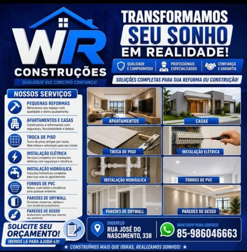 WR construções e reforma