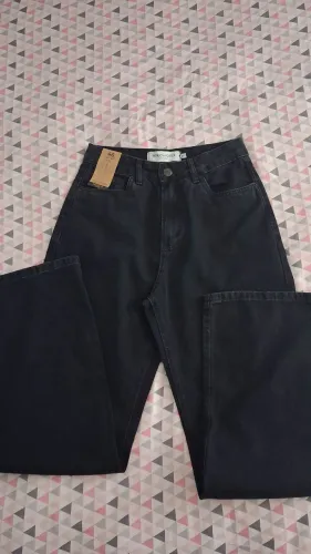 Calça Wide leg, preta, numeração 46 (forma pequena, veste 42-44)
