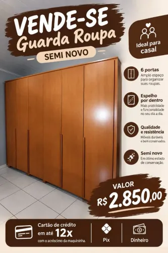 Guarda Roupa semi novo