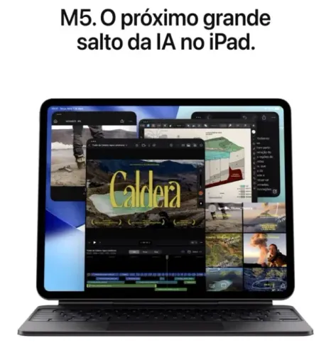 iPad Pro M5 13" 256GB (Wi-Fi + Cellular) NOVO LACRADO 1 ANO GARANTIA APPLE
