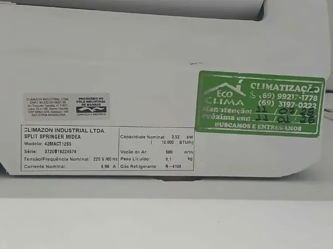 Ar Condicionado 12.000btus INVERTER
