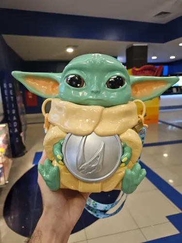 Balde de Pipoca Temático Grogu | Edição Colecionável Cinépolis
