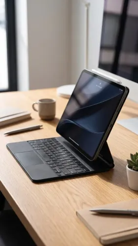 Capa e Teclado Apple Magic Keyboard para iPad Pro 11" (M4) - Inglês (EUA)