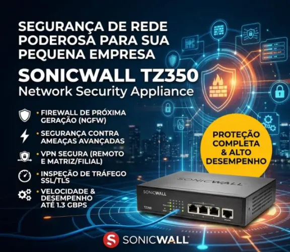 SonicWall TZ350 Network Security Appliance Firewall