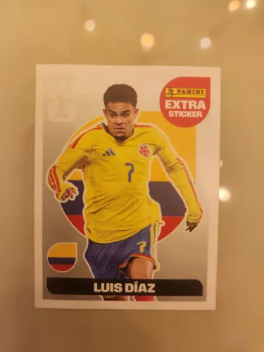 Luis Díaz (Colômbia) do álbum da Copa do Mundo de 2026.