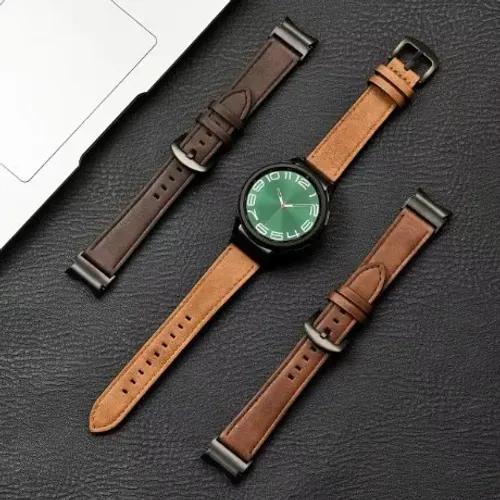 Pulseira de couro sintético para galaxy watch 7