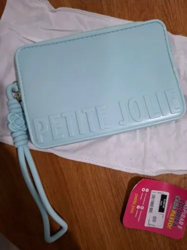 Carteira Push Petite Jolie na cor azul claro